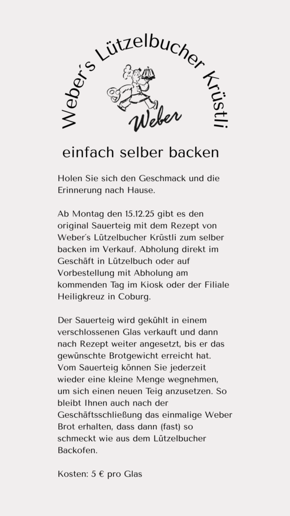 Webers Lützelbucher Küstli